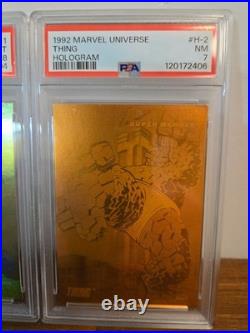 1992 Marvel impel hologram complete set FRESH SLAB PSA7 1992 Marvel impel hologram complete set FRESH SLAB PSA7