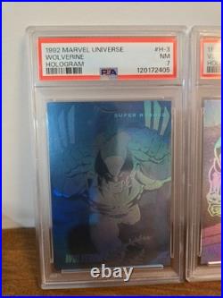 1992 Marvel impel hologram complete set FRESH SLAB PSA7 1992 Marvel impel hologram complete set FRESH SLAB PSA7