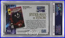 1992 SkyBox Marvel Masterpieces #4-D Spider-Man vs Venom PSA 10 GEM MT READ 2ph