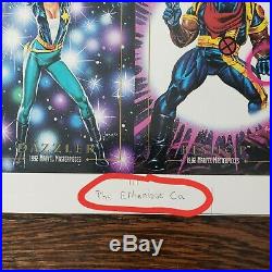 1992 Skybox Marvel Comics Masterpieces Uncut Sheet 100 Card Set X-Men Thor Rare