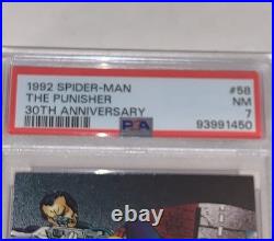 1992 Spider-Man 30th Anniversary THE PUNISHER #58 /PSA 7 /ASM #129-POP 2 1992 Spider-Man 30th Anniversary THE PUNISHER #58 /PSA 7 /ASM #129-POP 2
