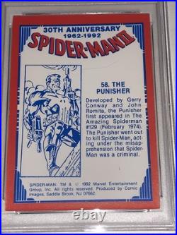 1992 Spider-Man 30th Anniversary THE PUNISHER #58 /PSA 7 /ASM #129-POP 2