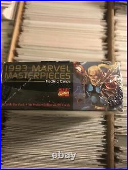 1993 MARVEL MASTERPIECES SEALED TRADING CARDS NUMBERED SKY BOX SEND 2 PSA comics