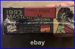 1993 MARVEL MASTERPIECES Trading Cards 36 PACKS FACTORY SEALED BOX Numbered