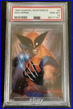 1993 Marvel Masterpieces #6 Wolverine PSA 10 Gem Mint Trading Card Low POP