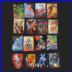 1993 Marvel Masterpieces COMPLETE Base Set 1-90 Trading Card Set Skybox Sleeved