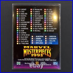 1993 Marvel Masterpieces COMPLETE Base Set 1-90 Trading Card Set Skybox Sleeved