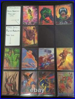 1993 Marvel Masterpieces Complete Base Set, Promo Cards & Dyna Etch Set. SLEEVED 1993 Marvel Masterpieces Complete Base Set, Promo Cards & Dyna Etch Set. SLEEVED