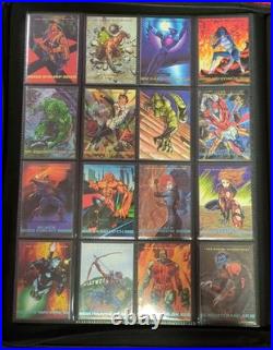 1993 Marvel Masterpieces Complete Base Set, Promo Cards & Dyna Etch Set. SLEEVED