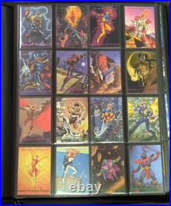 1993 Marvel Masterpieces Complete Base Set, Promo Cards & Dyna Etch Set. SLEEVED