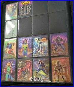 1993 Marvel Masterpieces Complete Base Set, Promo Cards & Dyna Etch Set. SLEEVED
