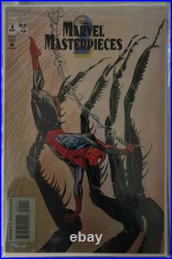 1993 Marvel Masterpieces Complete Set + Dyna Etch Set With Extras! Free Shipping