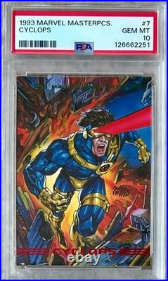 1993 Marvel Masterpieces Cyclops #7 PSA 10 GEM MINT FRESH GRADE