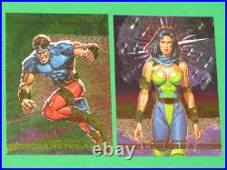 1993 Marvel Masterpieces Dyna-etch X-men 2099 Foil 8 Card Insert Chase Set