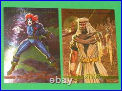 1993 Marvel Masterpieces Dyna-etch X-men 2099 Foil 8 Card Insert Chase Set