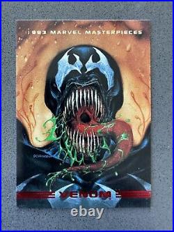1993 Marvel Masterpieces Venom RARE PROMO CARD Near Mint Skybox Dorman Art HTF