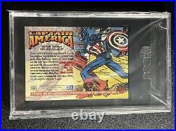 1993 SKYBOX Marvel Masterpieces #15 Captain America SGC 10 GEM MINT