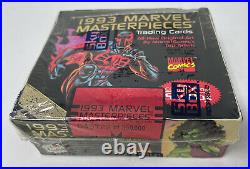 1993 SkyBox Marvel Masterpieces Trading Cards Factory Sealed Box of (36) Packs