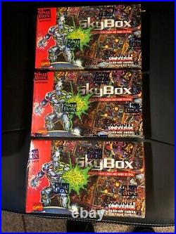 1993 SkyBox Marvel Universe Series IV (4) Factory Sealed Trading Cards Box MINT