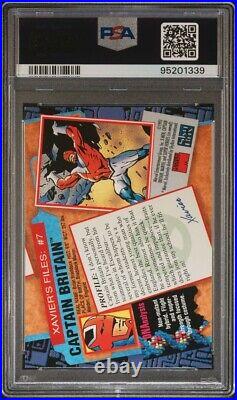1993 SkyBox X-Men Series 2 #7 Captain Britain PSA MINT 9? Pop 1? Rare
