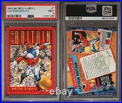 1993 SkyBox X-Men Series 2 #7 Captain Britain PSA MINT 9? Pop 1? Rare