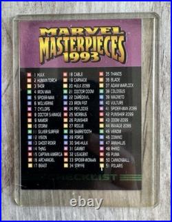 1993 Skybox MARVEL Masterpieces SET OF 187 CARDS SEE EVERY CARD MINT IN SLEEVES