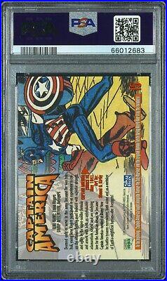1993 Skybox Marvel Masterpieces #15 Captain America PSA 10 GEM MINT