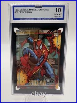 1993 Skybox Marvel Universe Spider-Man ISA 10 Gem Mint Low Pop Rare