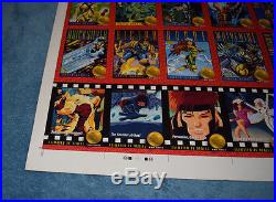 1993 X-Men Marvel Skybox 100 Card Uncut Sheet Series 2 RARE Wolverine Deadpool