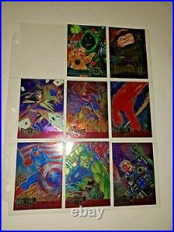1994 1995 Marvel Metal Fleer 100 Trading Cards Lot Silver Flasher Alternate M DC
