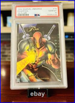 1994 DEADPOOL Marvel Universe #78'94 Flair PSA 10 Gem Mint Low Pop