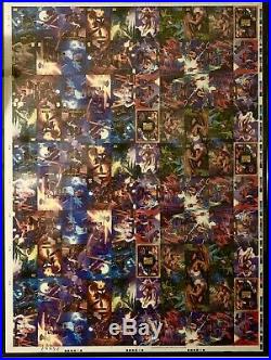 1994 FLEER MARVEL MASTERPIECES Printer Sheet RARE Hard To Find NM/M Condition