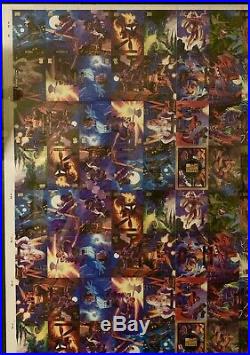 1994 FLEER MARVEL MASTERPIECES Printer Sheet RARE Hard To Find NM/M Condition