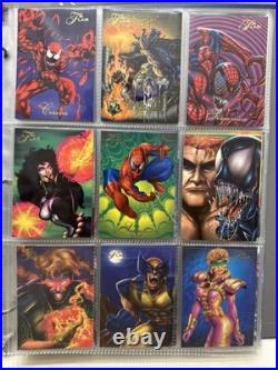 1994 Flair Marvel Complete 150 Card Set & 18 Power Blast Foil Set Pristine