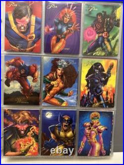 1994 Flair Marvel Complete 150 Card Set & 18 Power Blast Foil Set Pristine