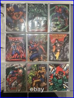 1994 Flair Marvel Complete 150 Card Set & 18 Power Blast Foil Set Pristine