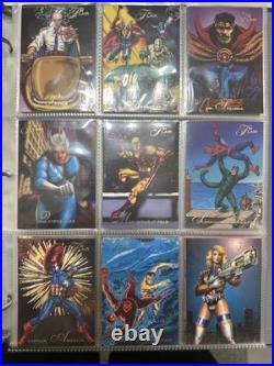1994 Flair Marvel Complete 150 Card Set & 18 Power Blast Foil Set Pristine