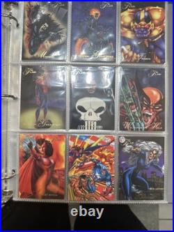 1994 Flair Marvel Complete 150 Card Set & 18 Power Blast Foil Set Pristine