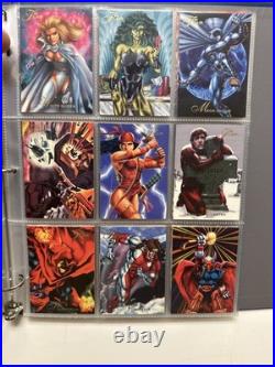 1994 Flair Marvel Complete 150 Card Set & 18 Power Blast Foil Set Pristine