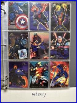 1994 Flair Marvel Complete 150 Card Set & 18 Power Blast Foil Set Pristine