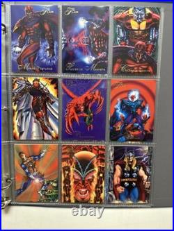 1994 Flair Marvel Complete 150 Card Set & 18 Power Blast Foil Set Pristine