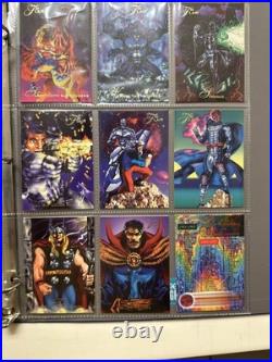 1994 Flair Marvel Complete 150 Card Set & 18 Power Blast Foil Set Pristine