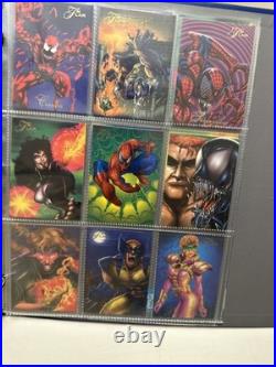 1994 Flair Marvel Complete 150 Card Set & 18 Power Blast Foil Set Pristine