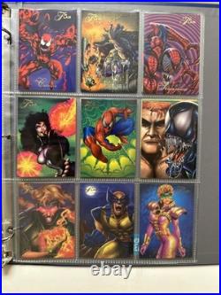 1994 Flair Marvel Complete 150 Card Set & 18 Power Blast Foil Set Pristine
