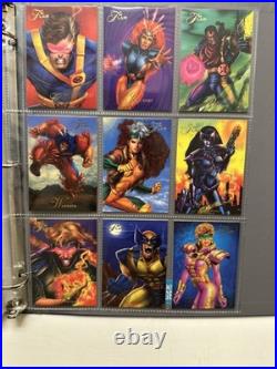 1994 Flair Marvel Complete 150 Card Set & 18 Power Blast Foil Set Pristine