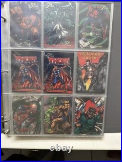 1994 Flair Marvel Complete 150 Card Set & 18 Power Blast Foil Set Pristine
