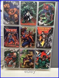 1994 Flair Marvel Complete 150 Card Set & 18 Power Blast Foil Set Pristine