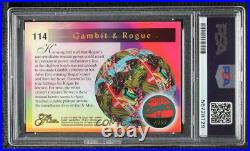 1994 Flair Marvel Gambit Rogue & #114 PSA 10 GEM MT 0nr3