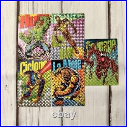 1994 Flair Marvel Pepsi Prism Chase x5 Cards Spanish Mexico Retro Pepsi 1st Ed