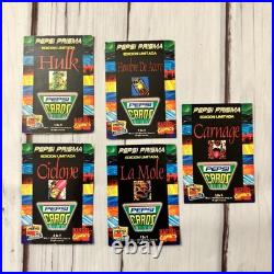 1994 Flair Marvel Pepsi Prism Chase x5 Cards Spanish Mexico Retro Pepsi 1st Ed